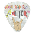 Rock and Roll Matters White Guitar Pick