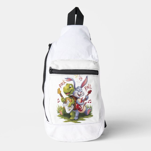 Rock And Roll Melodic Harmony Sling Bag (Front)