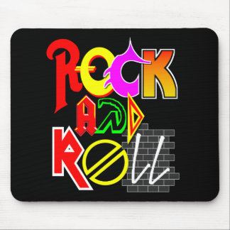 Rock and Roll Mouse Pad (Black)