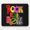 Rock and Roll Mouse Pad (Black)