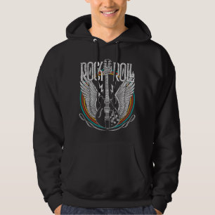 Rock And Roll Music Guitar Hoodie