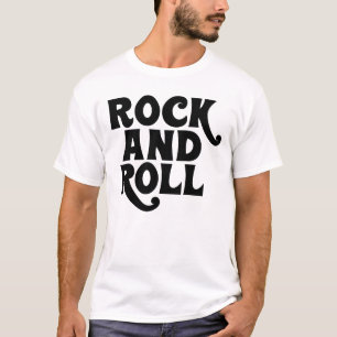 Rock and Roll music logo design T-Shirt