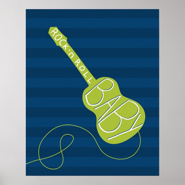 Rock and Roll nursery art Poster (Front)