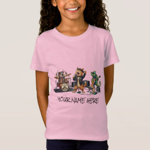 Rock and Roll Pets Band - Funny Animals Concert  T-Shirt