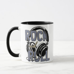Rock And Roll Retro Music Mug