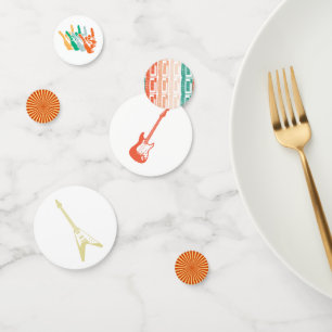 Rock and Roll Rockstar Guitar Birthday Confetti