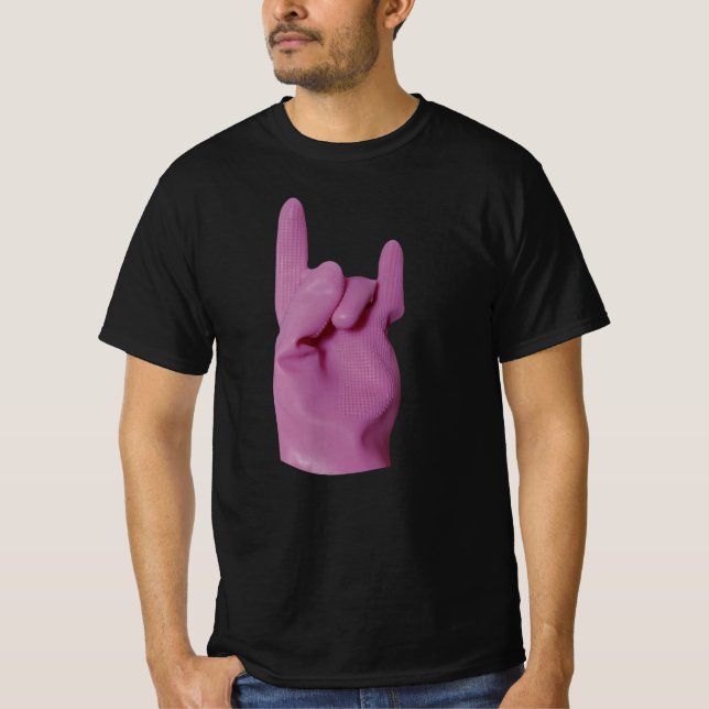 Rock And Roll Sign T-Shirt (Front)