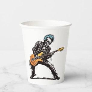 Rock and Roll Skeletons Birthday Party Paper Cups