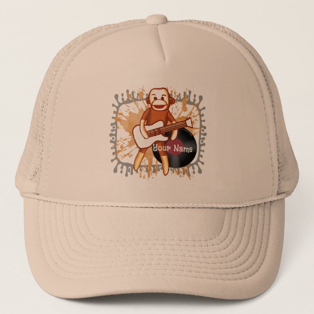 Rock and Roll Sock Monkey  hat  (Front)
