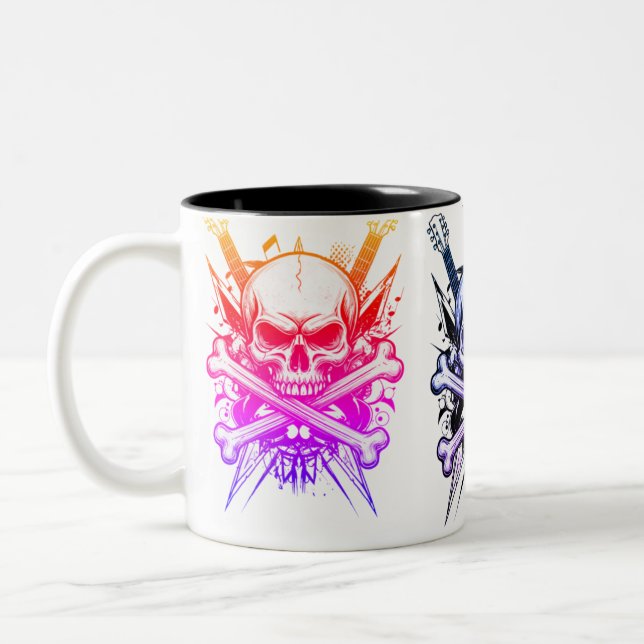 Rock and Roll Soul" Two-Tone Coffee Mug (Left)