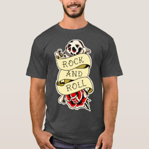 rock and roll traditional tattoo T-Shirt