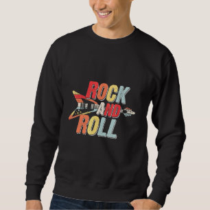 Rock And Roll Vintage Concert Band Retro Rock Musi Sweatshirt