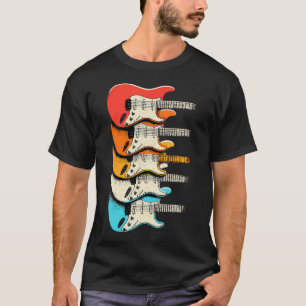 Rock And Roll Vintage Music Guitar T-Shirt
