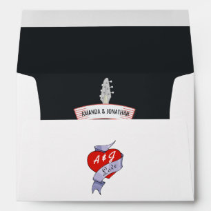 Rock and Roll Wedding Envelope