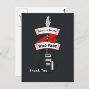 Rock and Roll Wedding  Postcard
