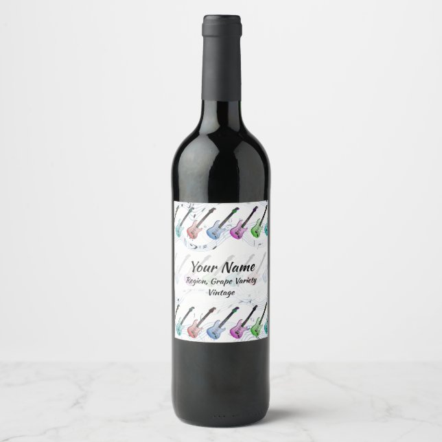 Rock and Roll Wine Label (Front)
