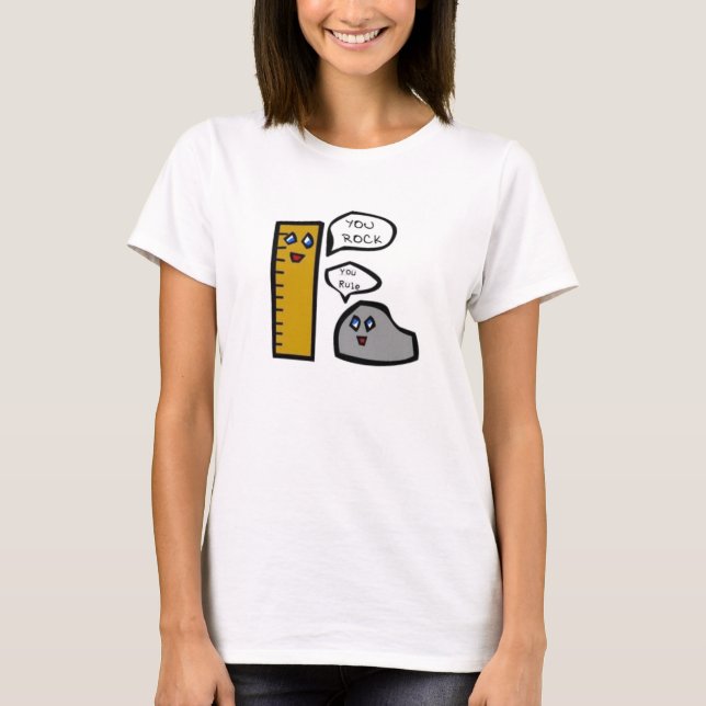 Rock and Ruler T-Shirt (Front)