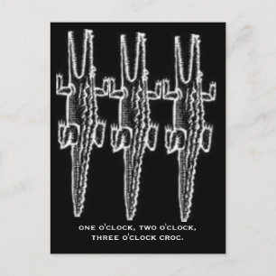 ROCK AROUND THE CROC POSTCARD