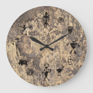 Rock Art Large Clock