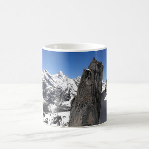 Rock at the Schilthorn mountain in Switzerland Coffee Mug