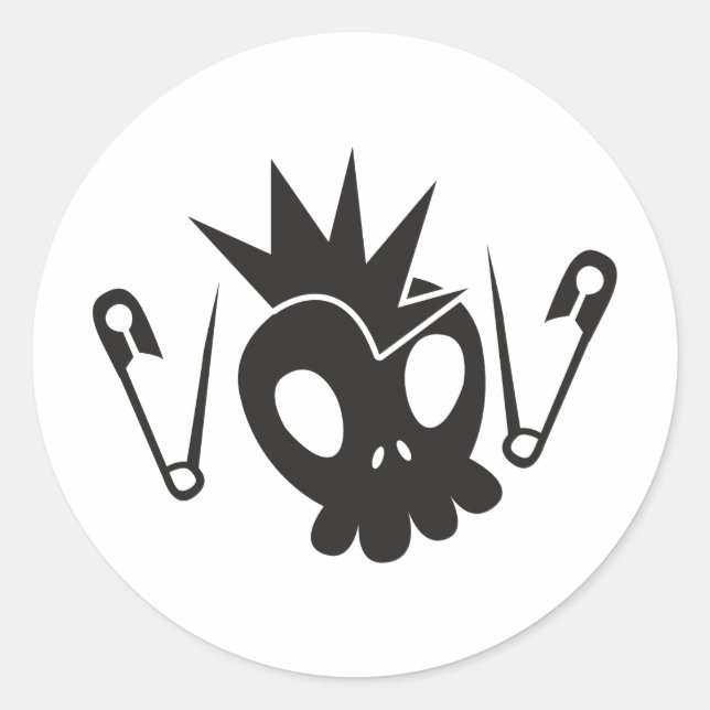 Rock Baby Classic Round Sticker (Front)