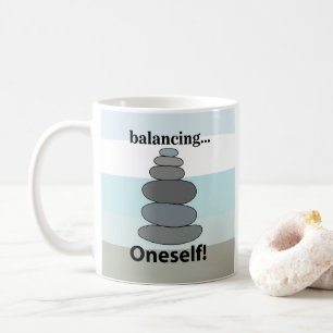 Rock Balancing Stone Balancing  Coffee Mug