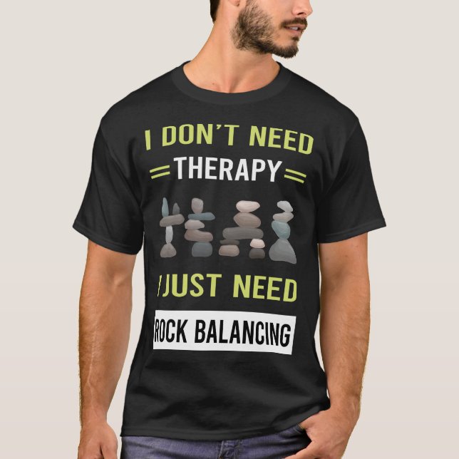 Rock Balancing Stone Stones Rocks Stacking Balance T-Shirt (Front)