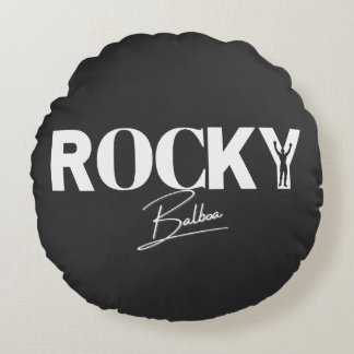 Rock Balboa The Fighter Round Cushion