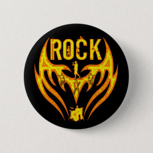 ROCK BAND 6 CM ROUND BADGE