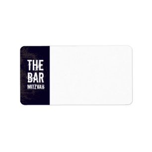 Rock Band Bar Mitzvah Address Label