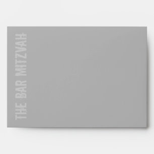 Rock Band Bar Mitzvah Invitation Envelope