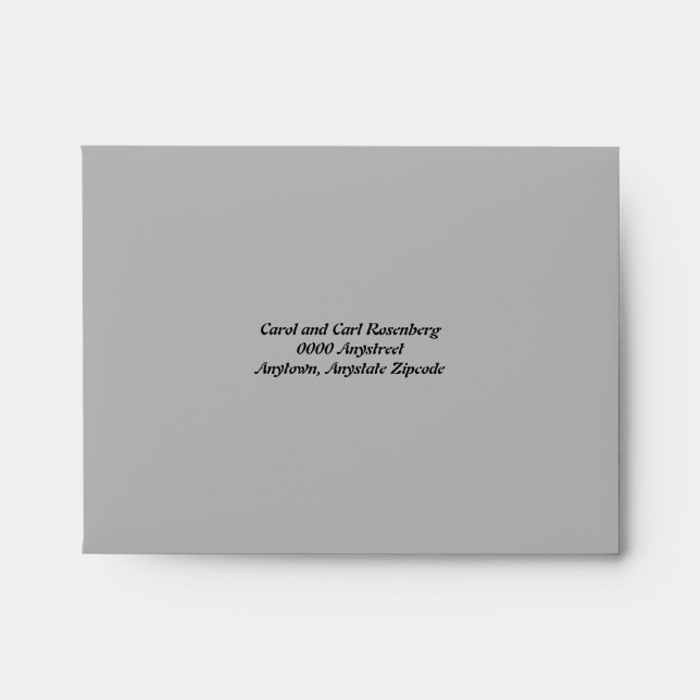 Rock Band Bat Mitzvah Reply Card Envelope (Front)