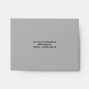 Rock Band Bat Mitzvah Reply Card Envelope