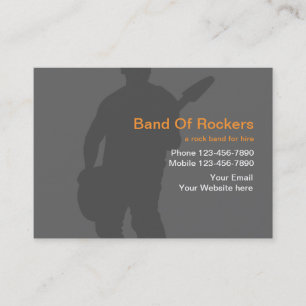 Rock Band Business Cards