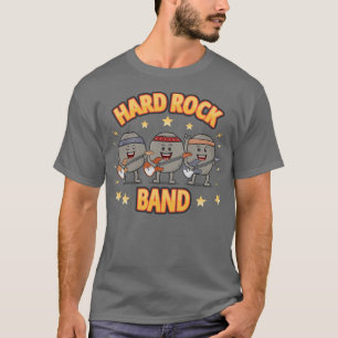 Rock Band Funny Rocker Stones Geology Music Pun T-Shirt