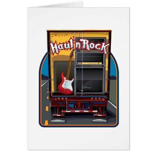 Rock Band Guitar Truck Card