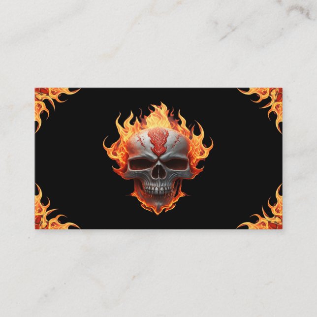 Rock Band Heavy Metal Music Musician Guitarist Business Card (Front)