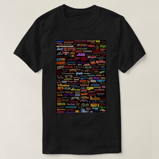 Rock Bands Classic T-Shirt (Design Front)