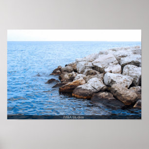 Rock Barriers And Lake 2 Poster