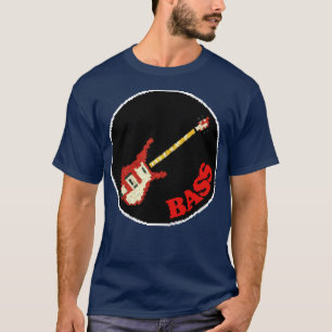Rock Battle Card Game Bass Icon  T-Shirt