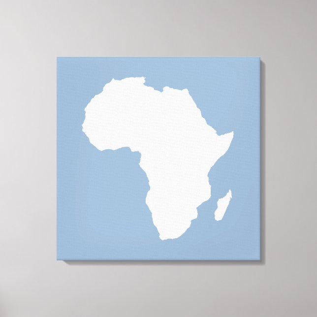 Rock Blue Audacious Africa Canvas Print (Front)