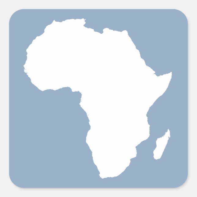 Rock Blue Audacious Africa Square Sticker (Front)