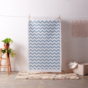 Rock Blue Safari Chevron Large Scale Fabric
