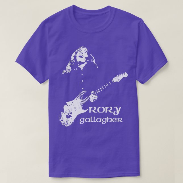 Rock Blues Guitar Player Gallagher Rock Art  T-Shirt (Design Front)