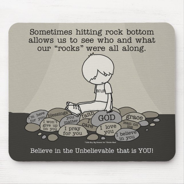 Rock Bottom Mouse Mat (Front)