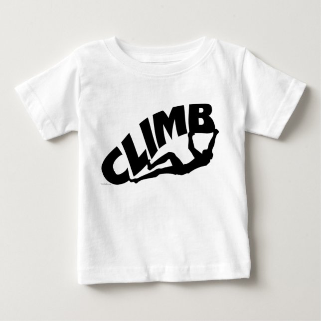Rock Bouldering Baby T-Shirt (Front)