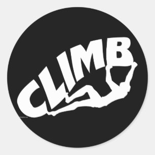 Rock Bouldering Classic Round Sticker