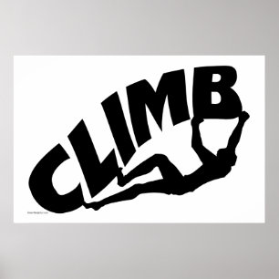Rock Bouldering Poster