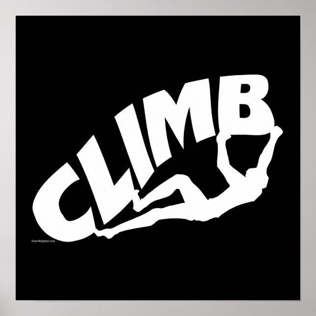 Rock Bouldering Poster (Front)