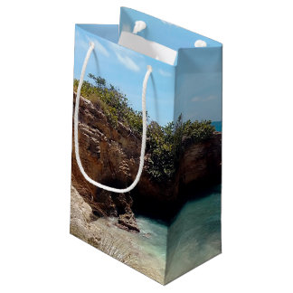 Rock Bridge at the Beach, Puerto Rico, Cabo Rojo Small Gift Bag